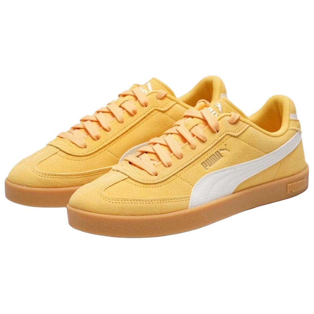 Puma Club 2 Era SD Comfortable Versatile Shock Absorbing Durable Low Top Training Shoes Unisex sneaker Yellow 409204-03