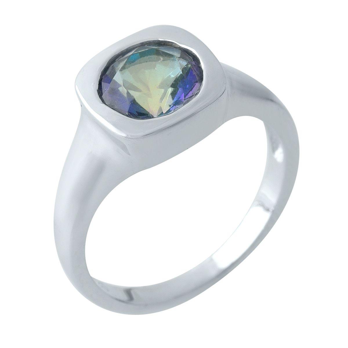 

Срібна каблучка з мистик топазом 1.308ct (1972281) 3.61 гр. 925 проби 17 різнокольорові кольору
