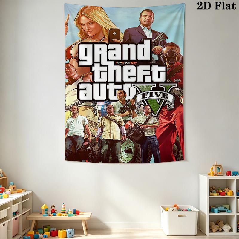 Grand Theft Auto V Urban Chaos Bedding 1 Duvet Cover 2 Pillowcase Without Core Soft And Comfortable Bedding Set Christmas Birthday Gift
