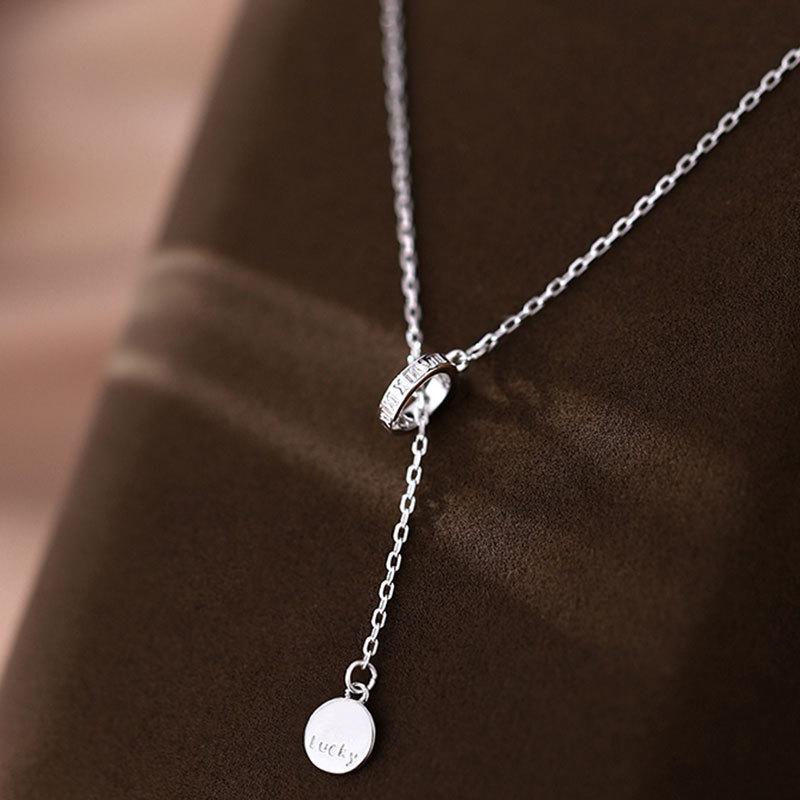 

Кольцо Ожерелье Холодный Стиль Подвеска Ключичная Цепочка Женский Нишевый Дизайн Лето Простой Темперамент Универсальный