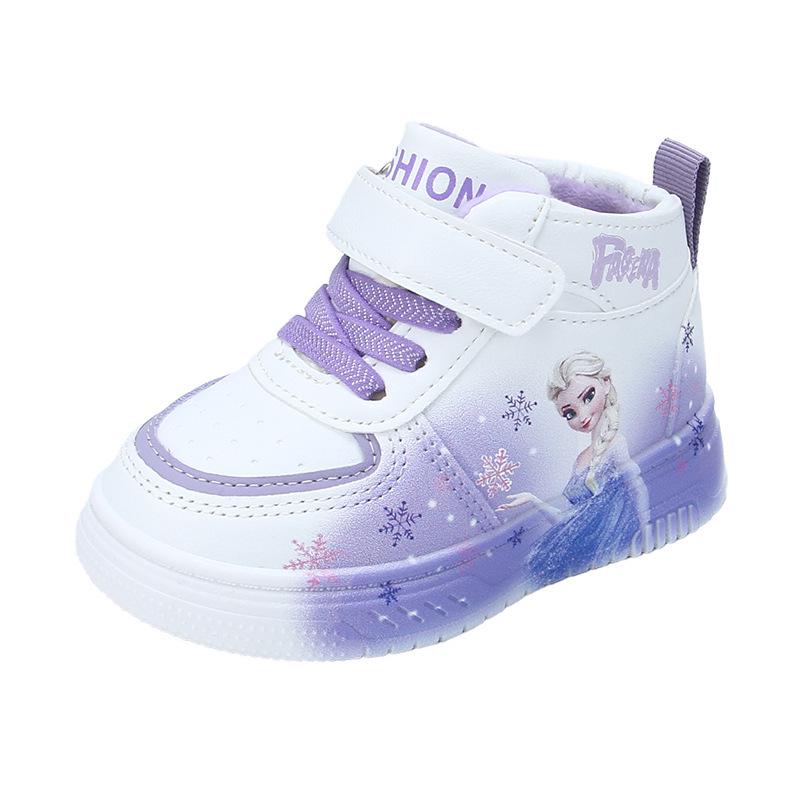 Herbst/Winter 2025 Cartoon Weiche Sohle Mädchen Freizeitsport-Schuhe - Vielseitiger Weißer Sneaker für Kinder