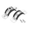 2pcs M8 Mounting Screws Adjustable Pipe Support Clamp Galvanized Iron PPR Iron Pipe Clamp  PVC