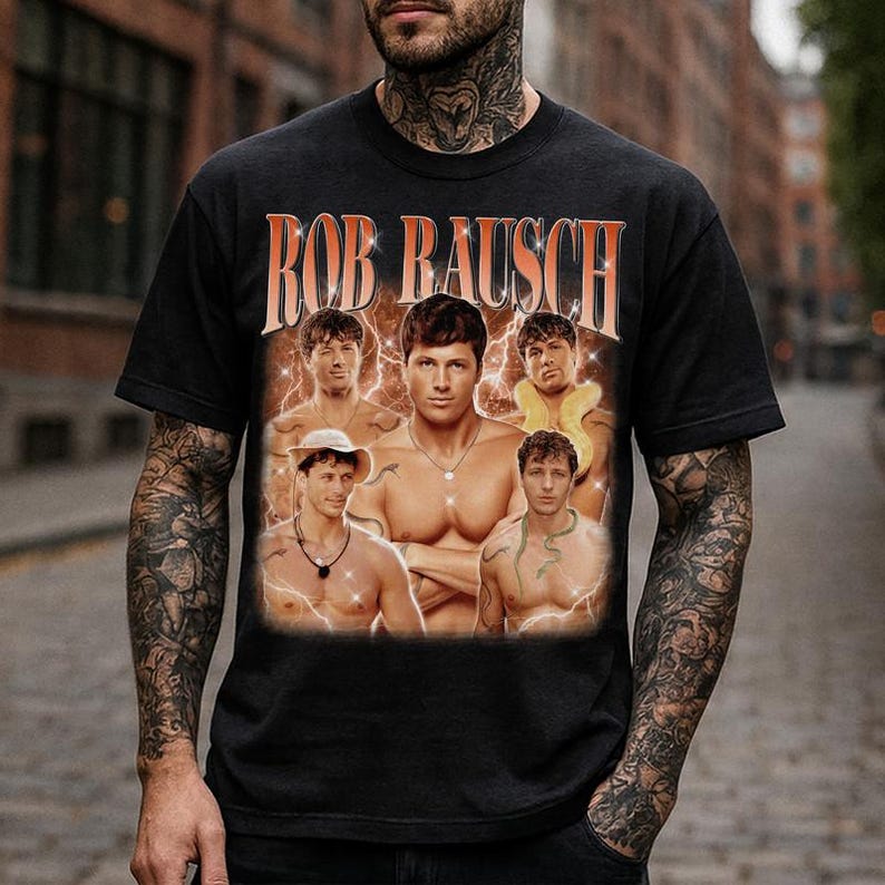 Rob Rausch Bootleg Unisex T-Shirt, Rob Rausch Retro T-Shirt, Rob Rausch Fan Gift XL