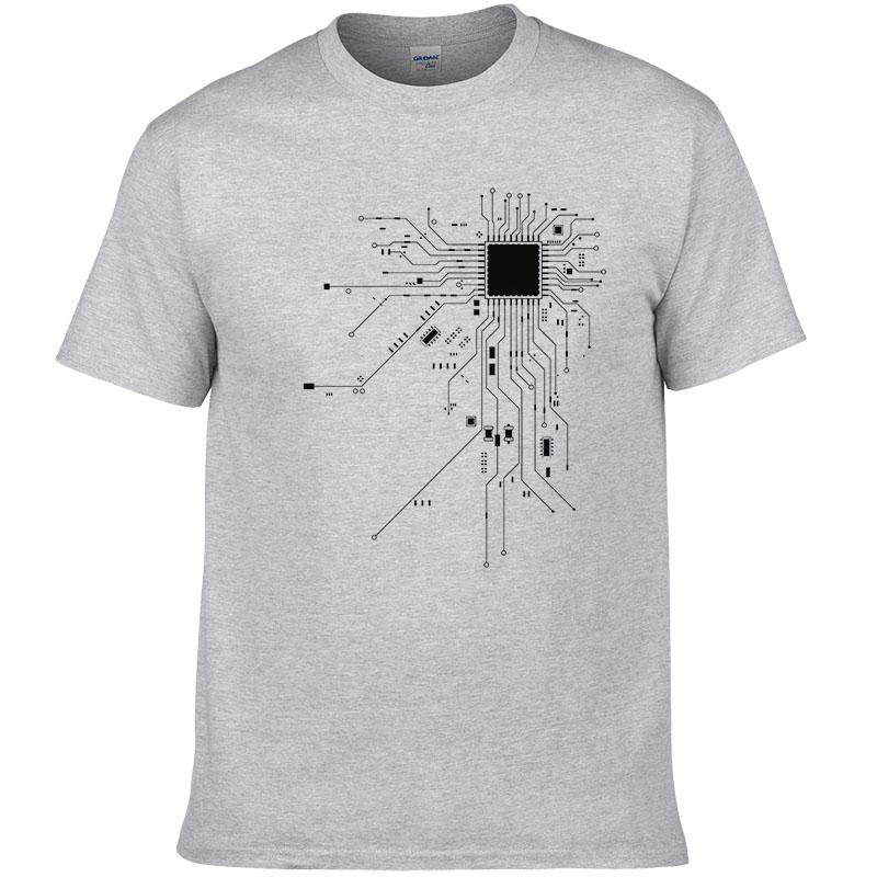 Tricou Bărbați Inimă Nucleu CPU Calculator GEEK Nerd Freak Hacker PC Gamer Vara Mânecă Scurtă Bumbac Mărime Europeană #303