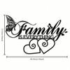 Black Metal Family Is Everything Wall Art Modern Home Decor Gift for Living Room