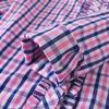 Girls' Plaid Shirt with Ruffle Long Sleeve Casual Top 100% Cotton Spring Autumn Daily Wear Kids' Fashion 2025