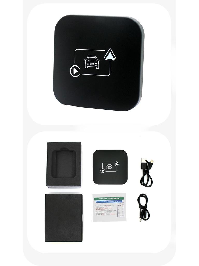 Dual-Channel Wired to Wireless CarPlay & Android Auto AI Box