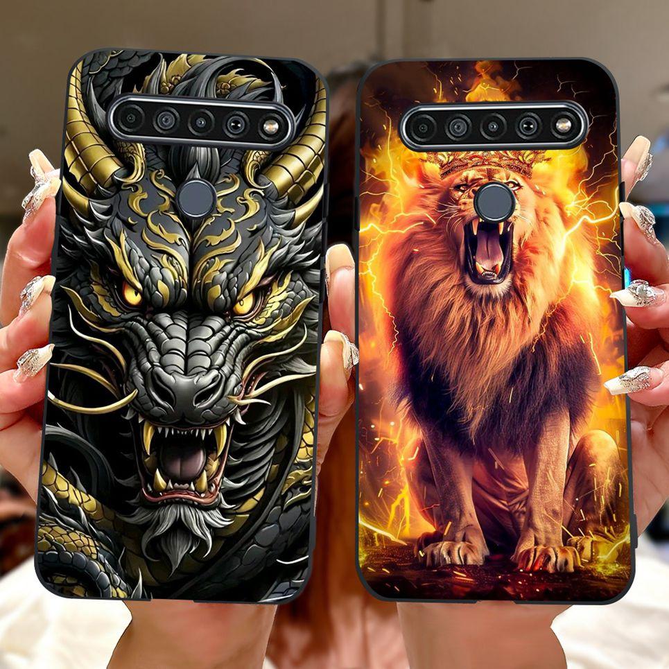 Neue Mode Rückseite für LG K41S K51S 2020 Hülle für LG K40s 2019 LG K42 4G Handyhülle Coole Tiere Luxus Girly Weiches Silikon