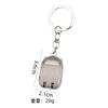 Compact Foldable Nail Clipper with Keychain Luggage Shape Stainless Steel Portable Nail Cutter Travel Size Key Ring Attachment