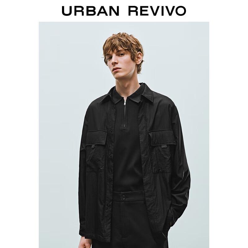 UR Men s Casual Workwear Symmetrical Pocket Shirt M