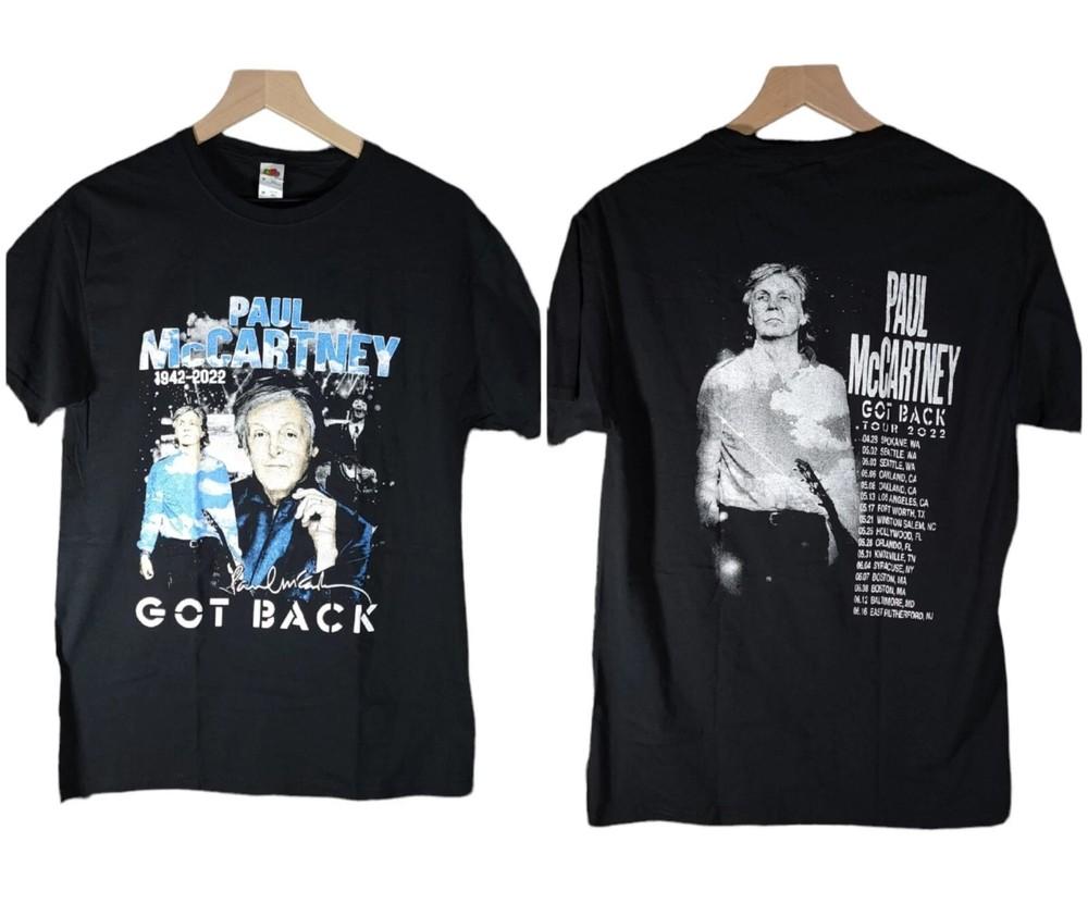 

Paul McCartney Got Back Tour 2022 T-shirt Short Sleeves Unisex T-Shirt S