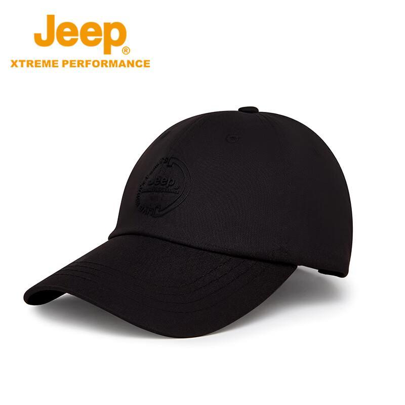 Унисекс дышащая бейсболка Jeep с защитой от солнца, регулируемая 56-60cm чёрный