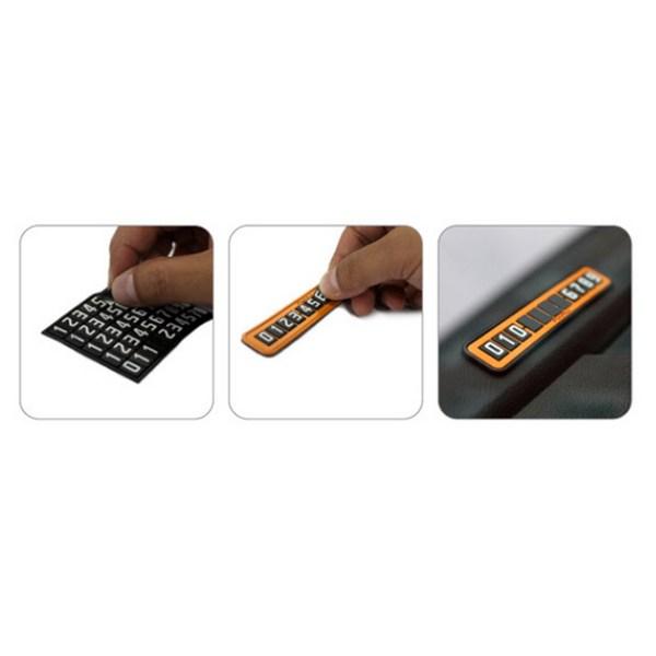 PMC Namu Parking Notice Board, Orange, 2 pieces,Korean Car Acc
