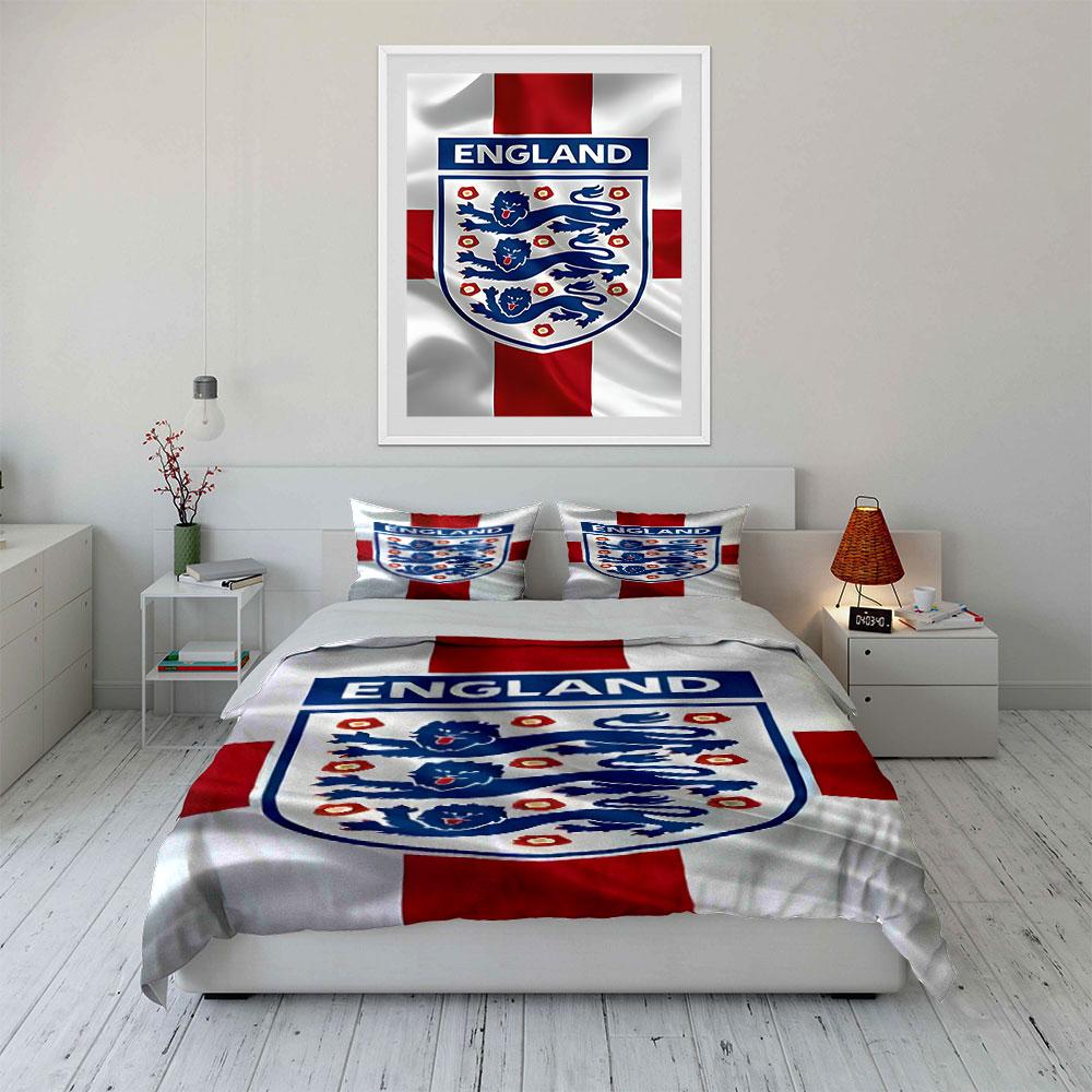 Stemma inglese con leoni. Set lenzuola Set copripiumino Copripiumini Federe(1*Copripiumino 2*Federe senza imbottitura piumone)