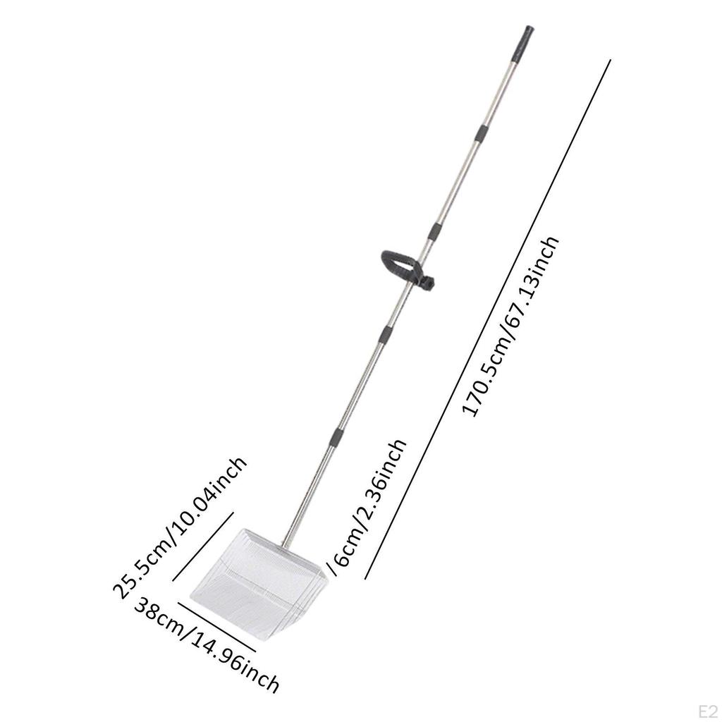 Cat Litter Sifter Telescopic Long Handle Heavy Duty No Bending Back Large Solid Sand