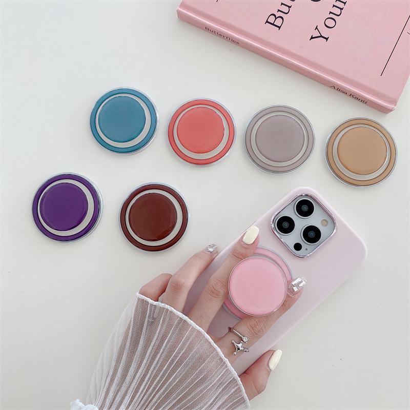 Transparenter magnetischer Airbag-Telefonständer Macaron mit druckbarem Logo