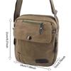 Men's Square Zipper Crossbody Bag - All-Match Travel Storage Casual Fashion Shoulder Bag 