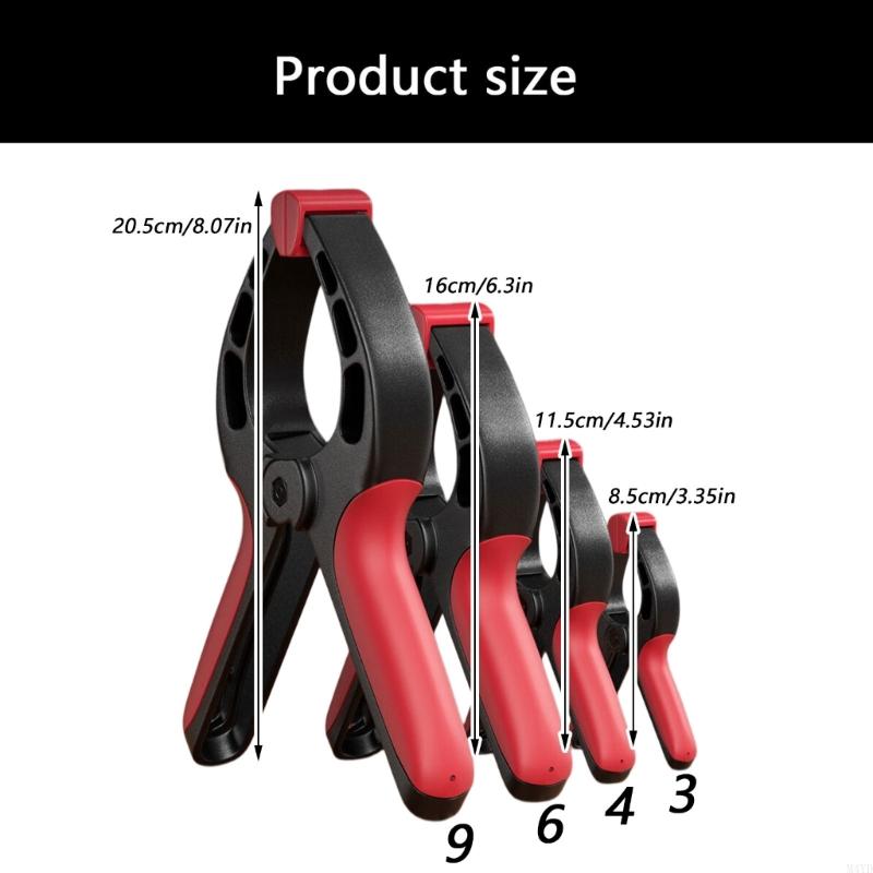 Strong A Plastic Spring Clamp with Flexible Rubber Jaw & Ergonomic Grip Workpiece Security Clamps for Woodworking M4YD