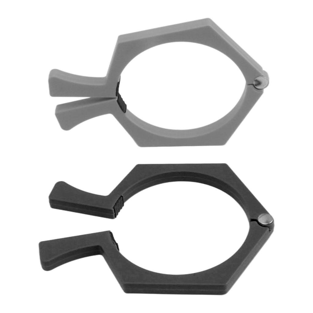 2PCS Sublimation Cup Clamp ABS Nonslip Tumbler Wrapping Clamp for Sublimation Paper Tumblers Black and Grey