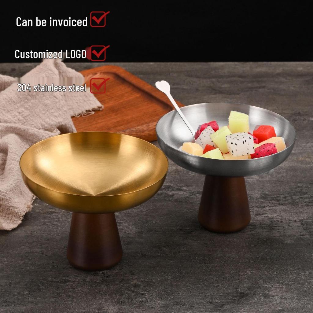304 Stainless Steel Dessert Bowl for Ice Cream, Yogurt, Pudding, and Salad.