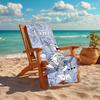 Personalized customized proof beach towel with Tom and Jerry pattern - soft, absorbent,quick-drying,perfect swimming,camping&bathing