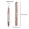 Dual Head Electric Eyebrow Shaver Two-Gear Temperature Adjustment 2 in1 Eyelash Clip  Makeup Tool
