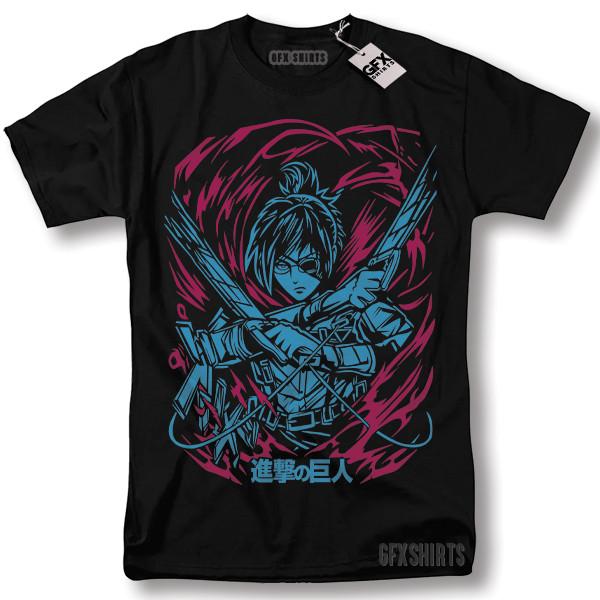 

Attack On Titan Hange Zoe Shirt AOT Levi Eren Anime Graphic T-Shirt Unisex T-Shirt XXXL