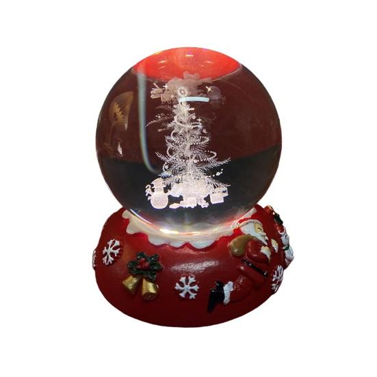 Jõulud Kunstkristallkuul Öölamp 3D Jõuluvana Lumememm Põder Klaaskuuli Lamp Alusega Helendav Dekoratiivne Klaaskera Kodu Magamistoa Kaunistus