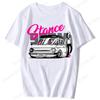Unisex Anime Girl Car Graphic Tees Shirt Summer Short Sleeve Harajuku Casual Loose Tops Ropa Hombre