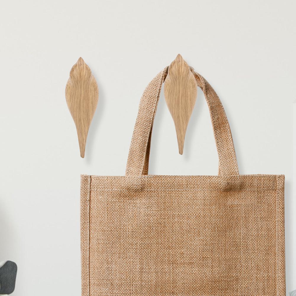 Bird Decor Hook Wall Door Hanger Clothes Coat Hat Bags Towel Hanging Rack Holder Wood Grain
