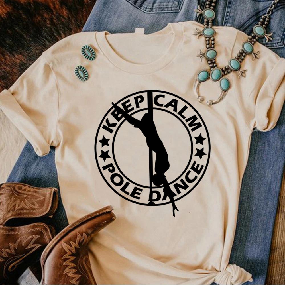 Poledance T-Shirts Damen Streetwear Grafik-T-Shirts Mädchen Streetwear Manga Kleidung