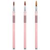 3 Packs Acrylic Nail Brush for Nails Art, 3D Nail Art Brush Kolinsky Acrylic Nails Brushes Set Nailes Lining Brushes with Non-Slip Handle for Women
