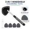 Car Cleaning Brush Set, Extendable 6-Piece Cleaning Kit for