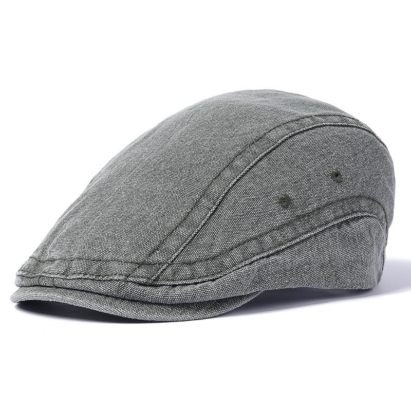 Washed Old Cap Men's British Retro Forward Hats Trendy European and American Hats Comfortable Fit Classic Style 58cm Adjustable