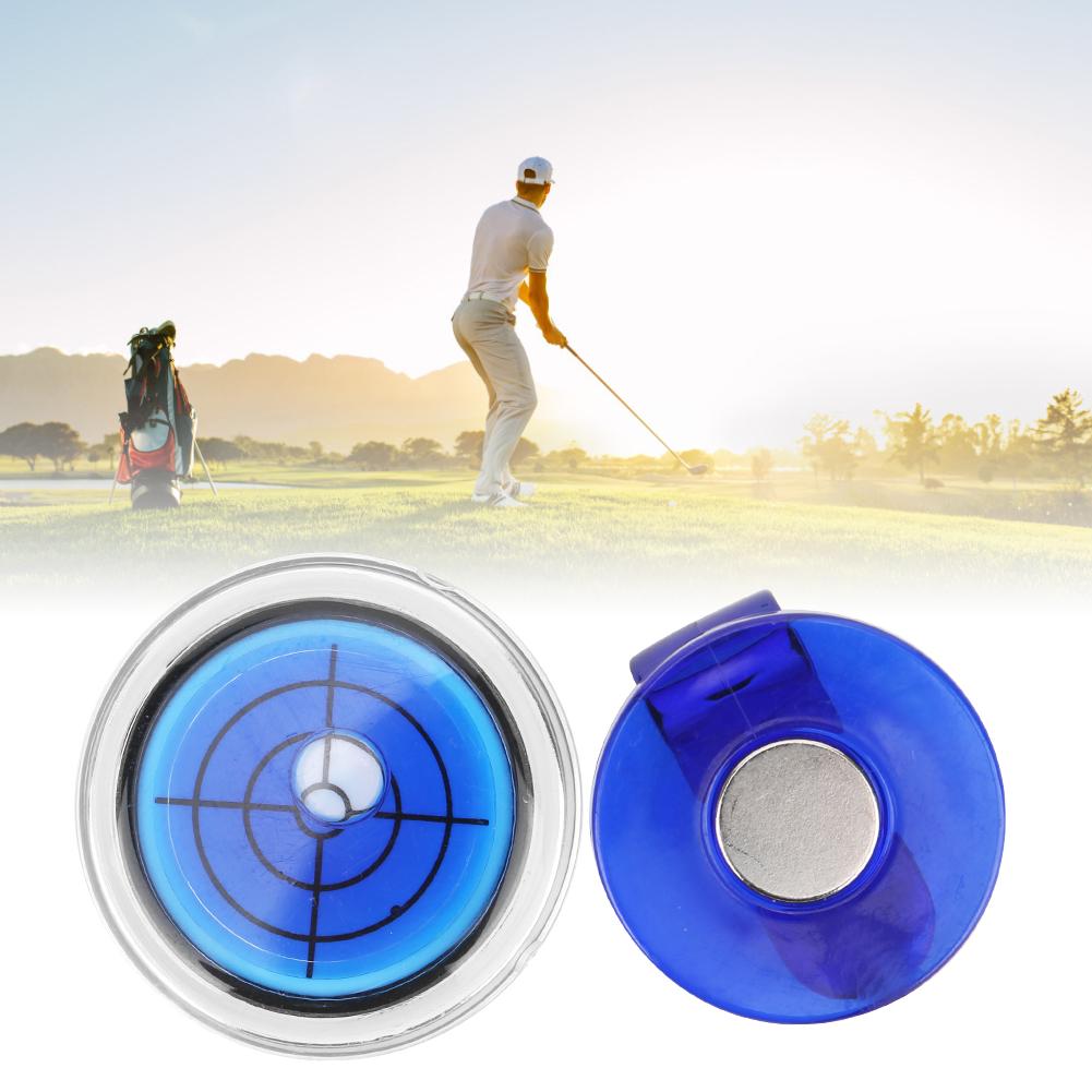 Plastic Compact Golf Ball Marker Level Hat Clip Cap Clamp Accessory Gift SuppliesBlue