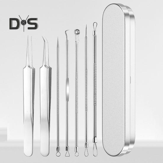 Blackhead Remover Tool Kit Professional Blackhead Extractor with Case And 5x Magnifying Glass for Pimples Blackheads Zit Removing Forehead Facial Nose