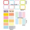 Roll Package Colorful Label Sticker Waterproof Art Paper Colored Tags School Office File Classification Writable Mark Supply ZYF