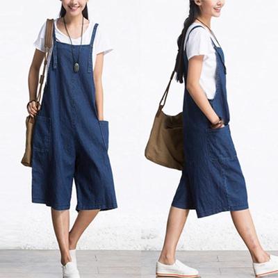 sleeveless bib pants harem trousers jumpsuit playsuit overalls
