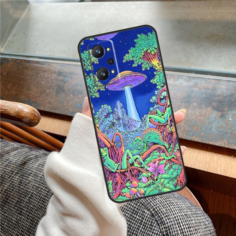 Mushroom Moon Shroom Farmer Case For Realme 13 Pro Plus 11 12 14 C71 C75 C55 C51 C53 C25 C63 C61 C65 C67 GT6 GT7 15 Pro