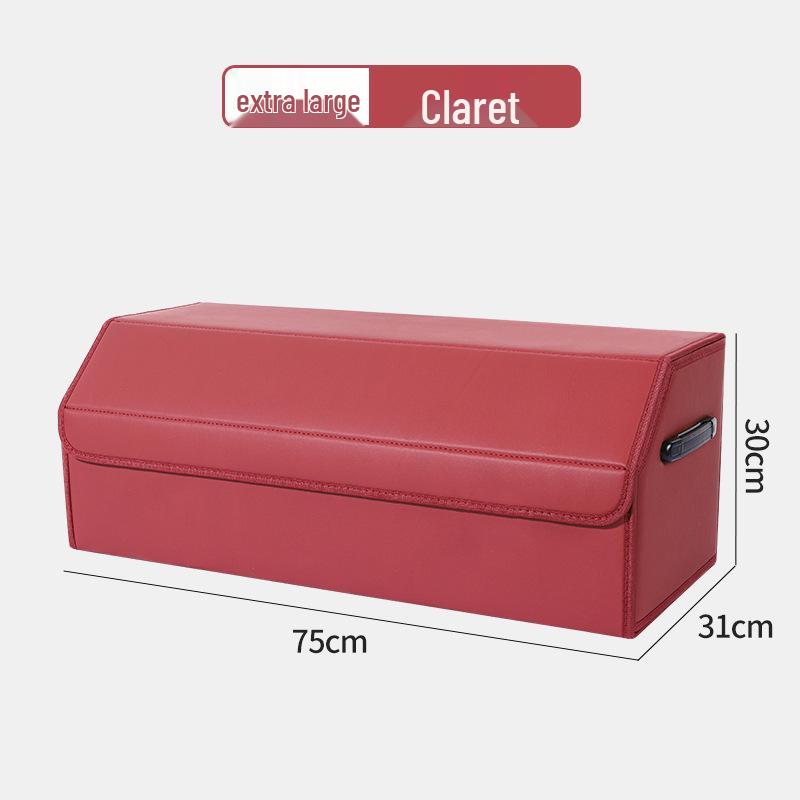 Leather Car Trunk Storage Organizer Box