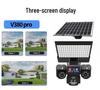 Waterproof Solar-Powered Outdoor Camera with Two-Way Voice, Full-Color Night Vision, and Home Courtyard Light.