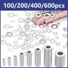 Cross-Border Flat Washers & O-Rings Sealing Gasket Set (100/200/400/600 Pieces)