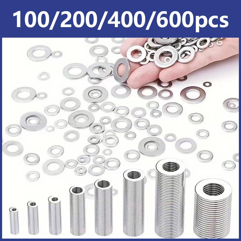 Cross-Border Flat Washers & O-Rings Sealing Gasket Set (100/200/400/600 Pieces)