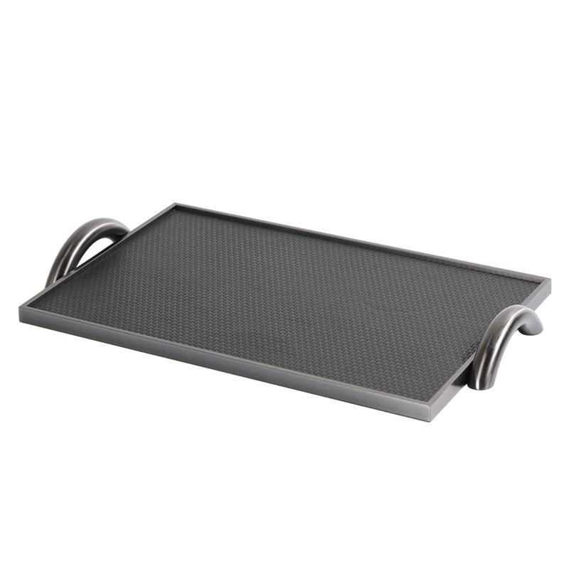 Stainless Steel Tray Modern Leather Storage Tray Creative Minimalist Aromatherapy Trays Living Room Decoration Accessories