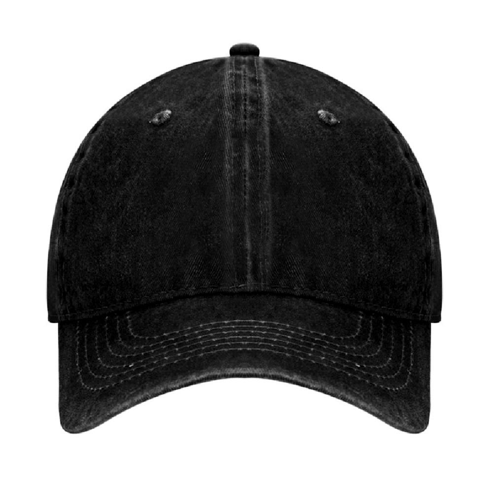 Supplier Two Tone Washed Baseball Caps for Women Man Casual Cotton Hat Vintage 6 Panel Dad Hat Streetwear Hat with Custom Logo чёрный