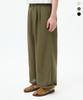 TRILLION [2Pack] Double-Pleat Tapered Linen Wide Elastic Waist Pants_3Color