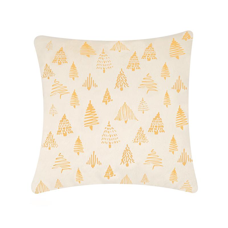 New Christmas Tree Bronzing Double-sided Pillow Cover Cushion Cover Atmosphere Decorative Cushion Cover