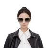 Gucci Horsebit Series Vintage Square Sunglasses Women sunglasses Gray GG0879S-001