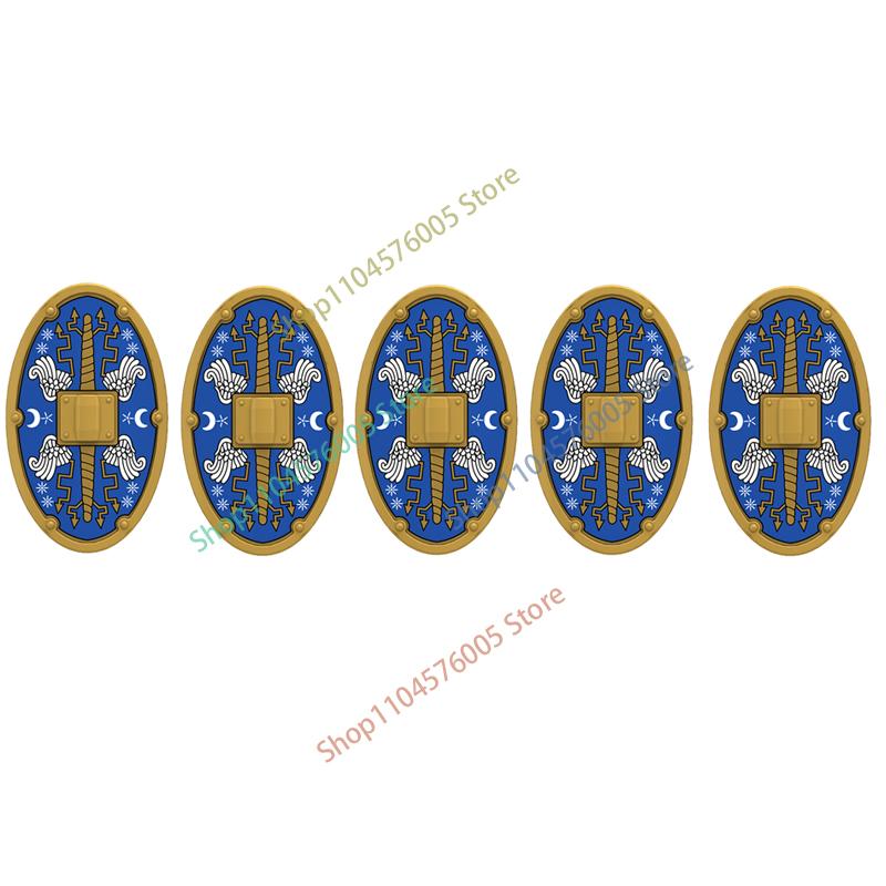 Średniowieczny Rzym Tarcza Budowlane Klocki Wojskowe Żołnierz Rzymski Wojownik Rycerz Postać Łucznik Fartuch Płaszcz Akcesoria Ceglany Zabawka Prezent