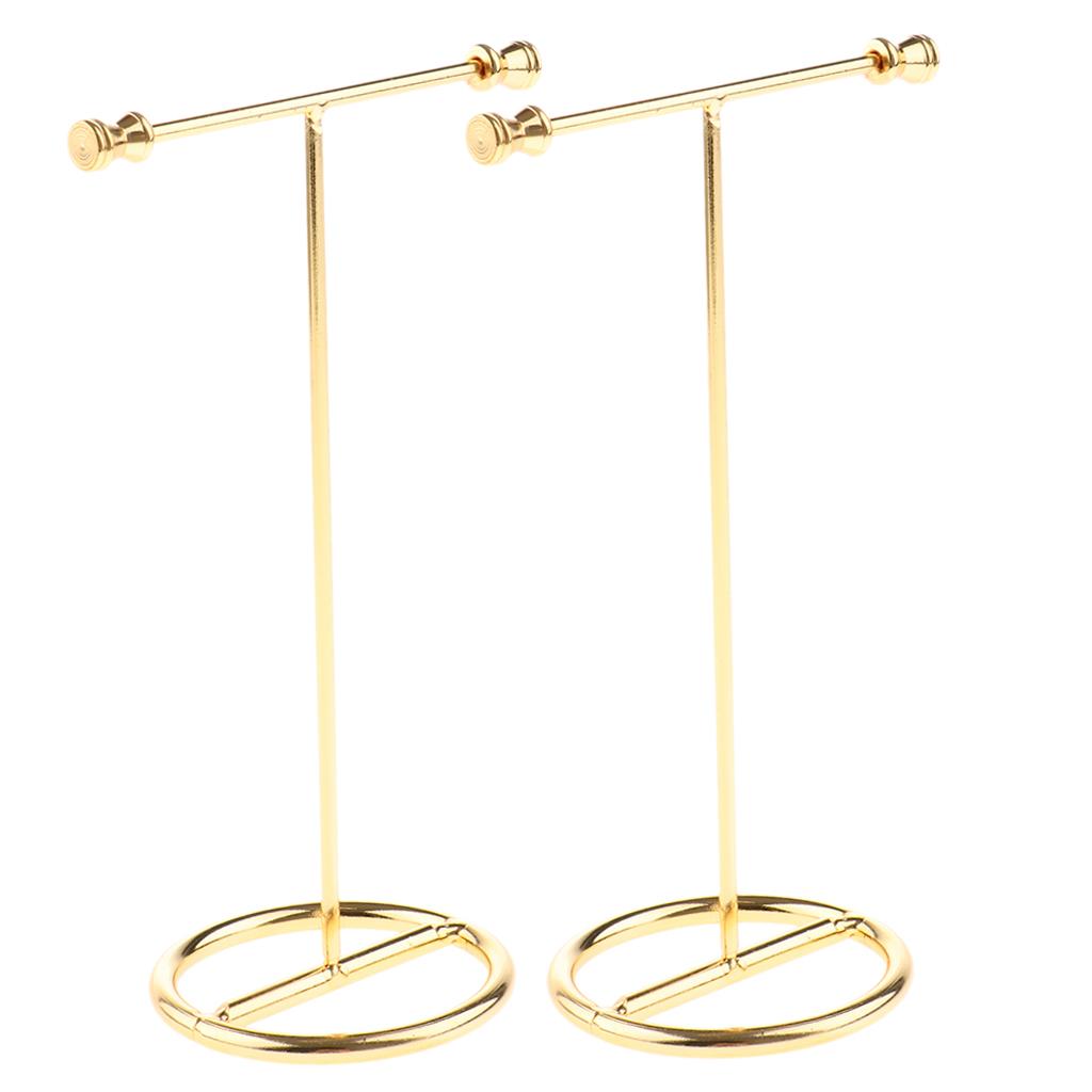 2x Metal Jewelry Organizer Shelf Earring Display Rack